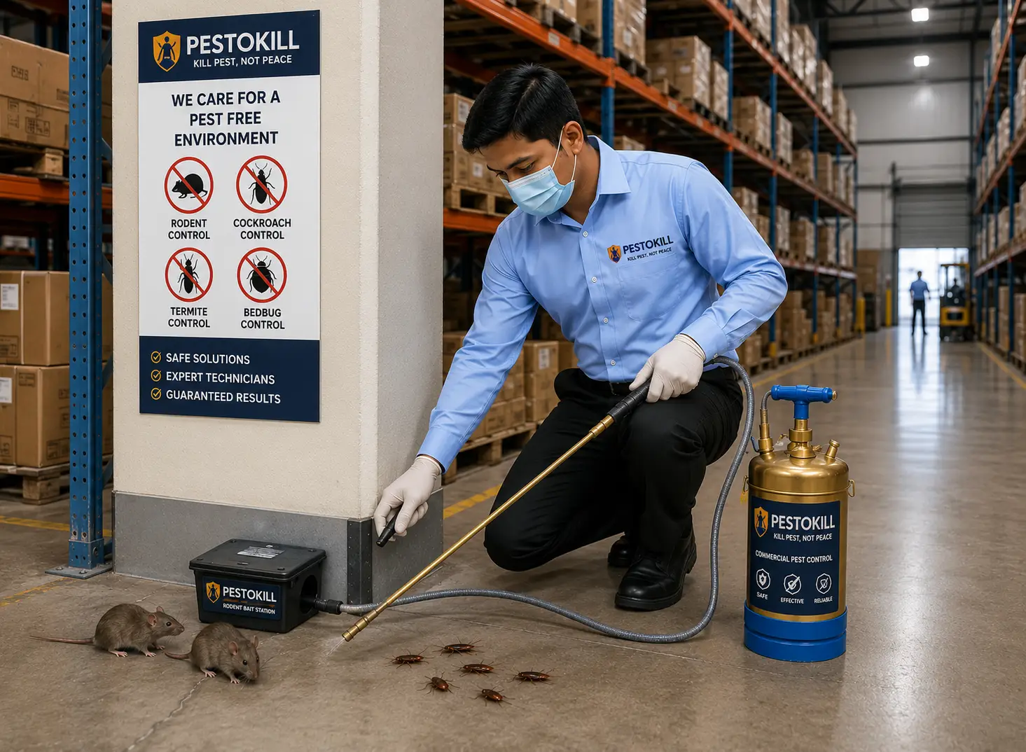 Rodent and stored-product pest control for warehouses and godowns in Bengaluru