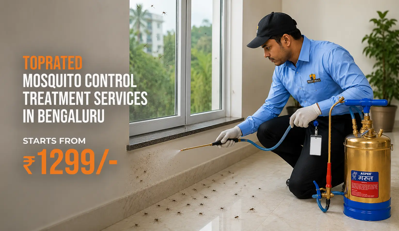 Safe, government-approved pest treatment for homes in Bengaluru